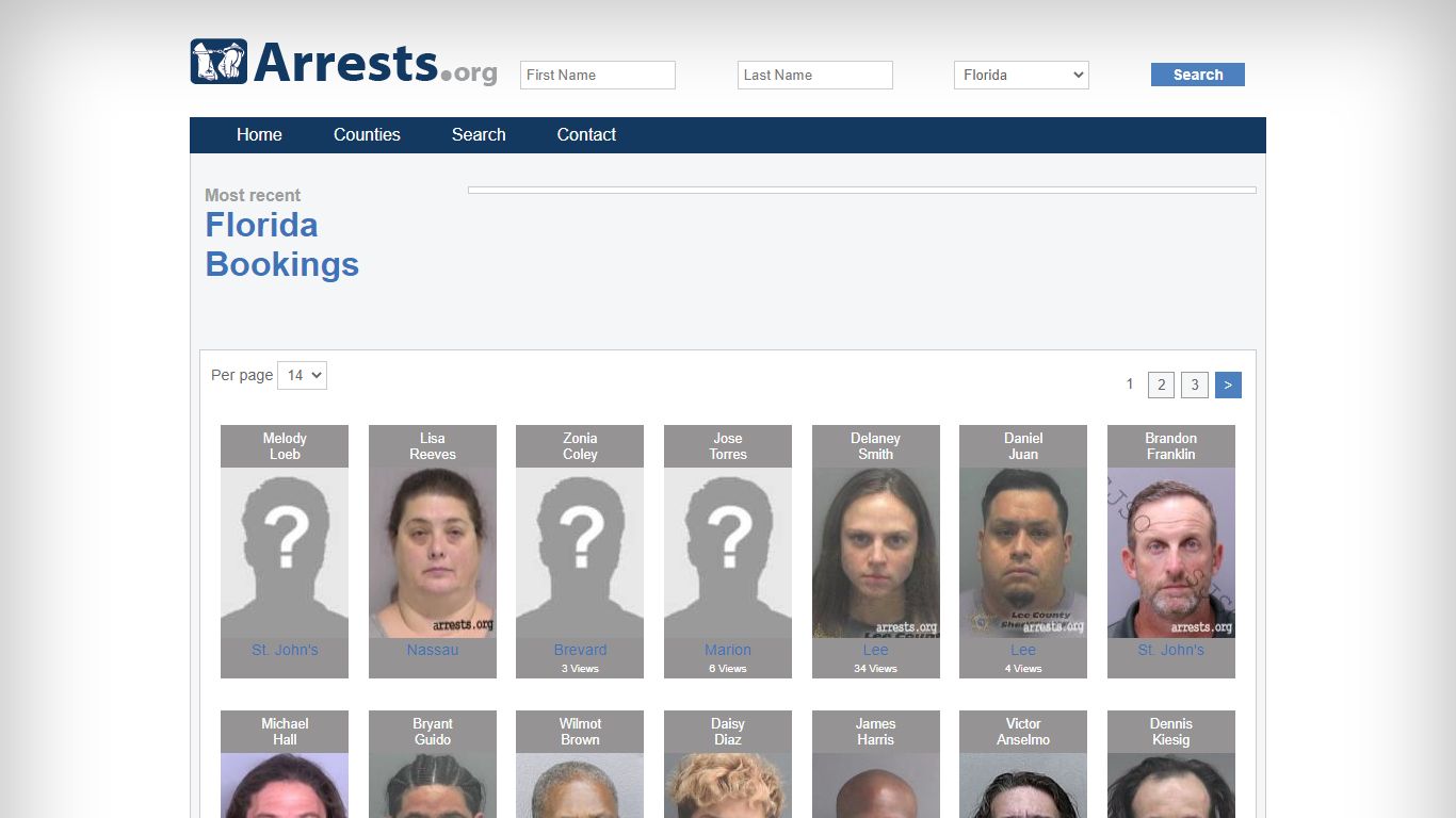 Florida Arrests and Inmate Search