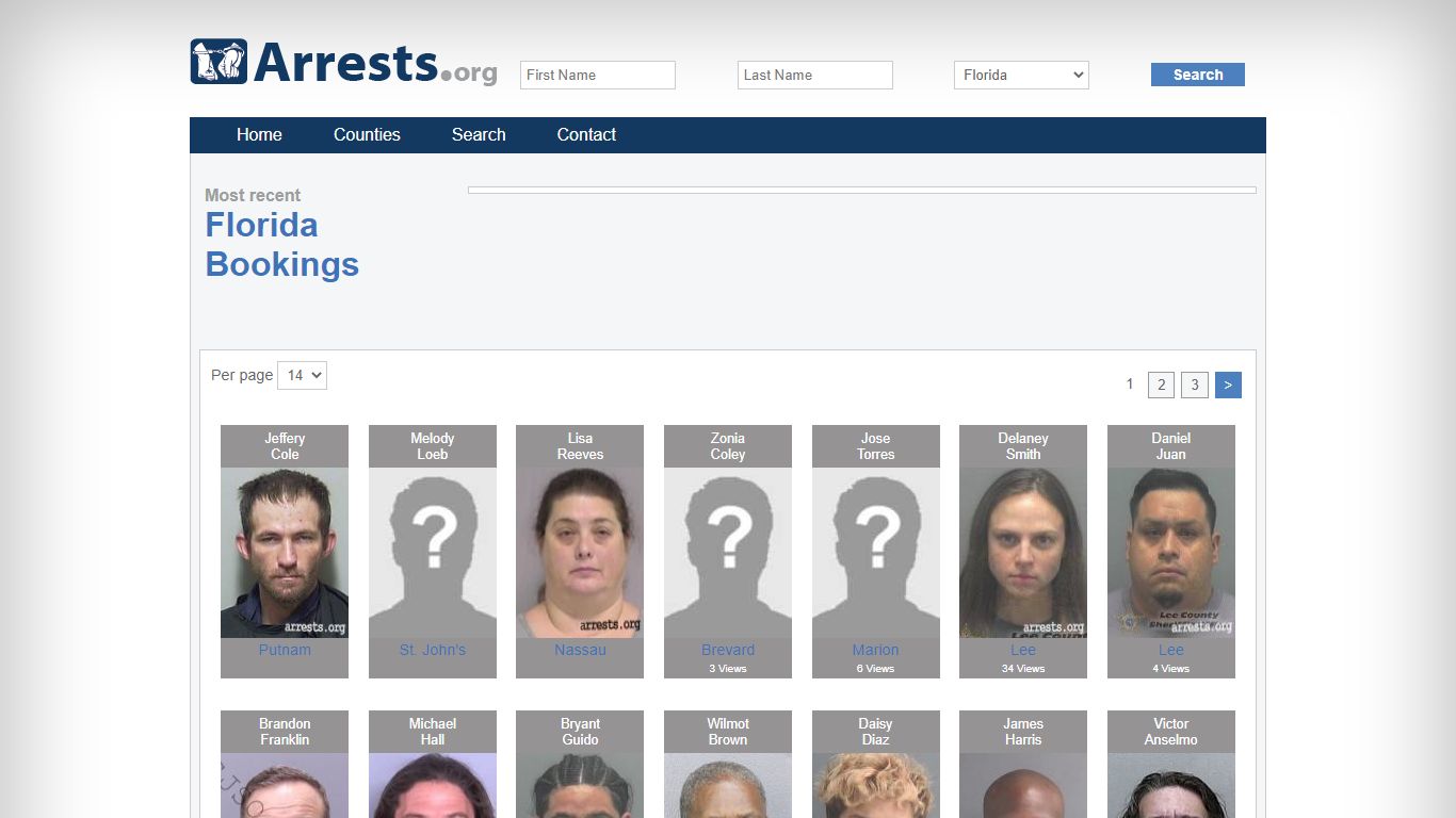 Search Florida Florida Jail Arrest Records