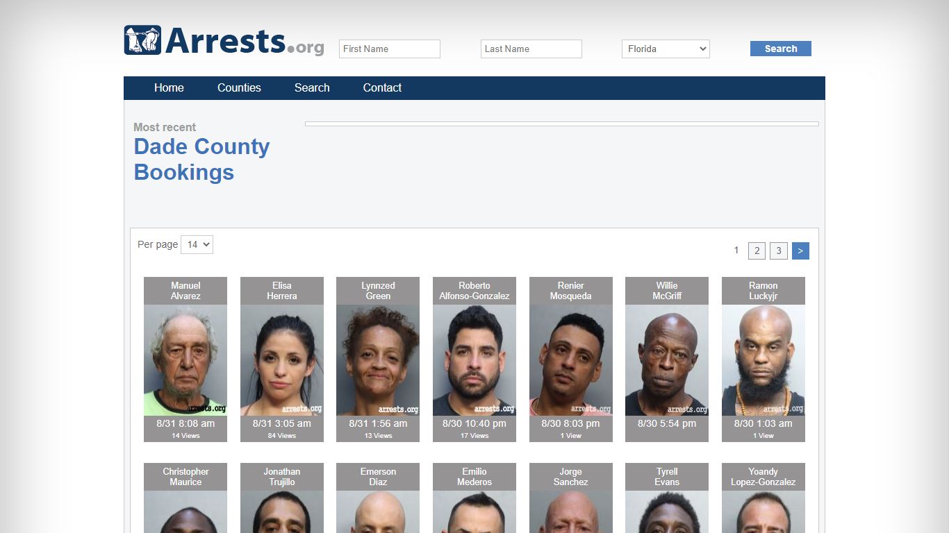 Dade County Arrests and Inmate Search